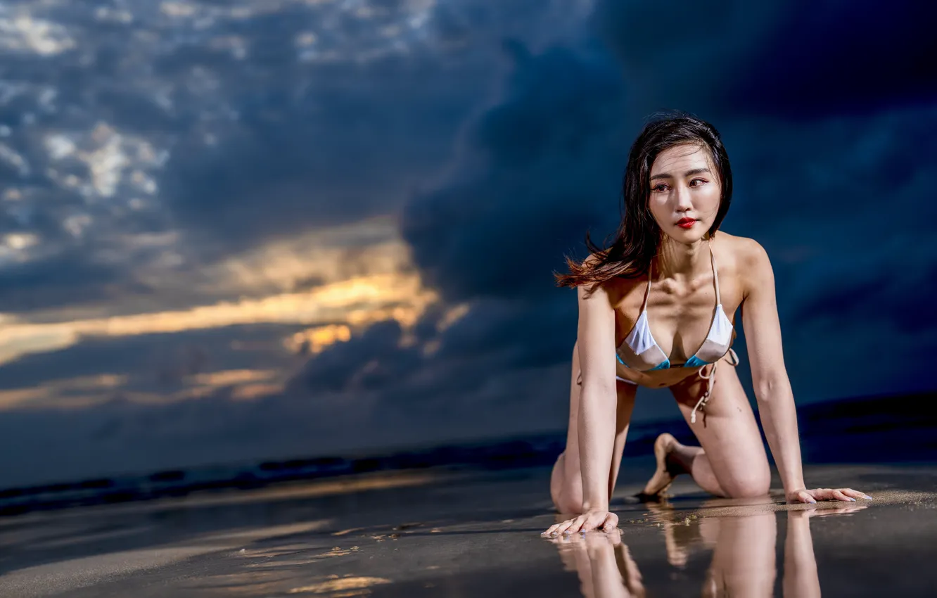 Photo wallpaper China, girl, sexy, girls, woman, model, asian, cute