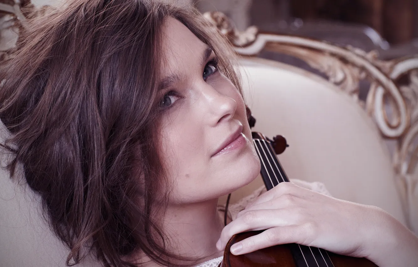 Photo wallpaper portrait, violinist, Janine Jansen
