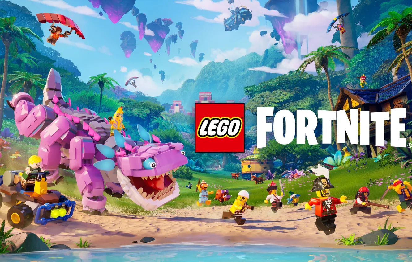 Photo wallpaper Games, LEGO, Game Art, Fortnite, 2024 Games