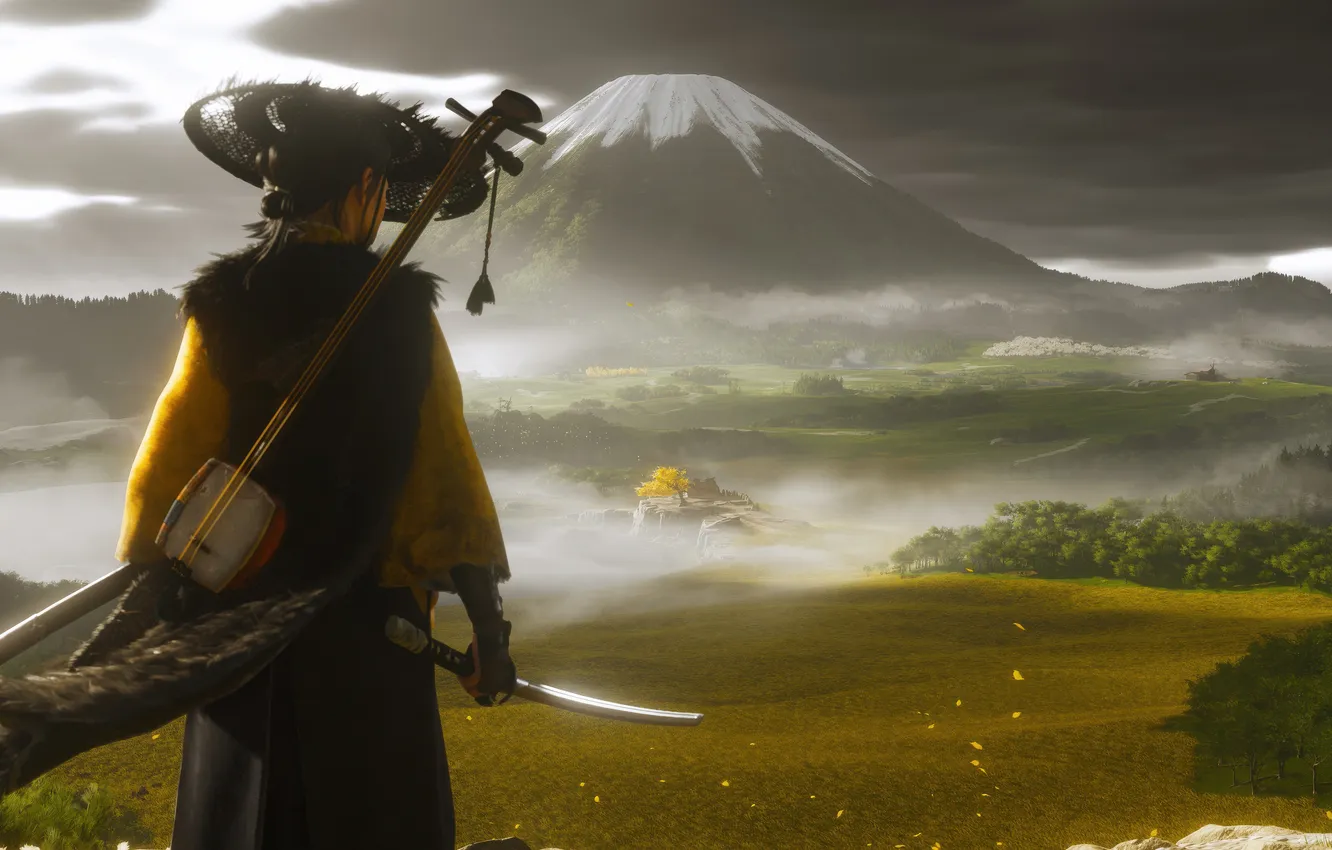 Photo wallpaper Ghost, Mount, Atsu, yotei