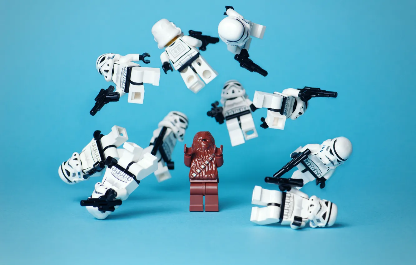 Photo wallpaper toys, star wars, characters, star wars, funny, lego strormtroopers