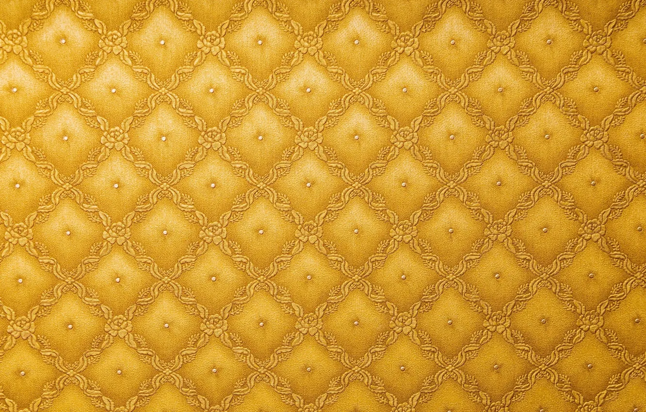 Photo wallpaper yellow, texture, upholstery