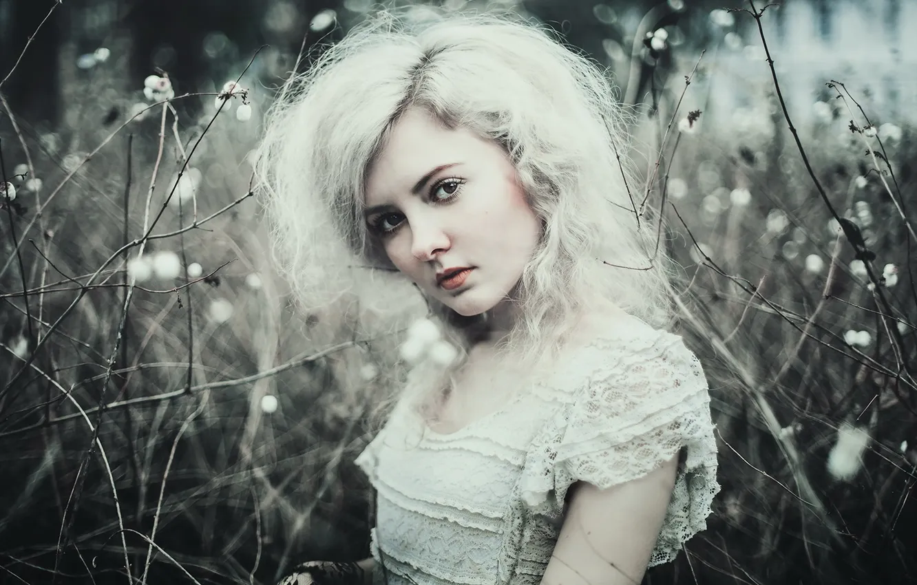 Photo wallpaper look, girl, background