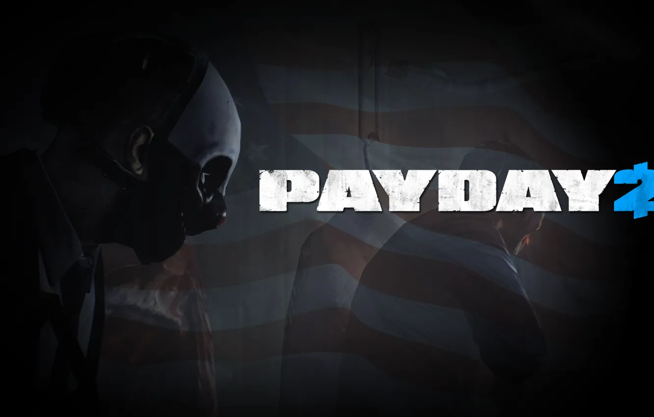 Photo wallpaper Wolf, Game, Dallas, Payday 2, Hoxton, Chains