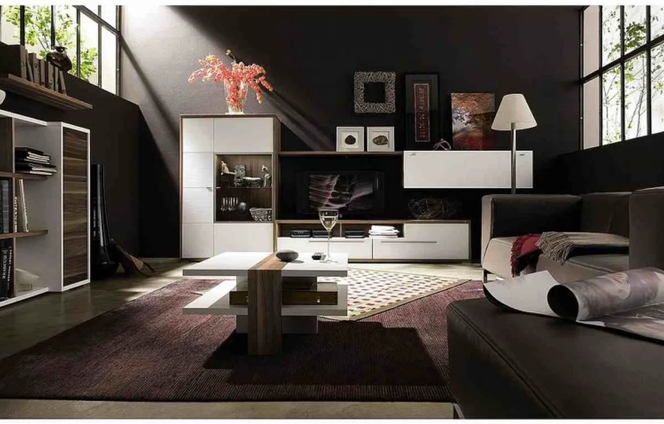 Photo wallpaper design, style, room, interior, living room
