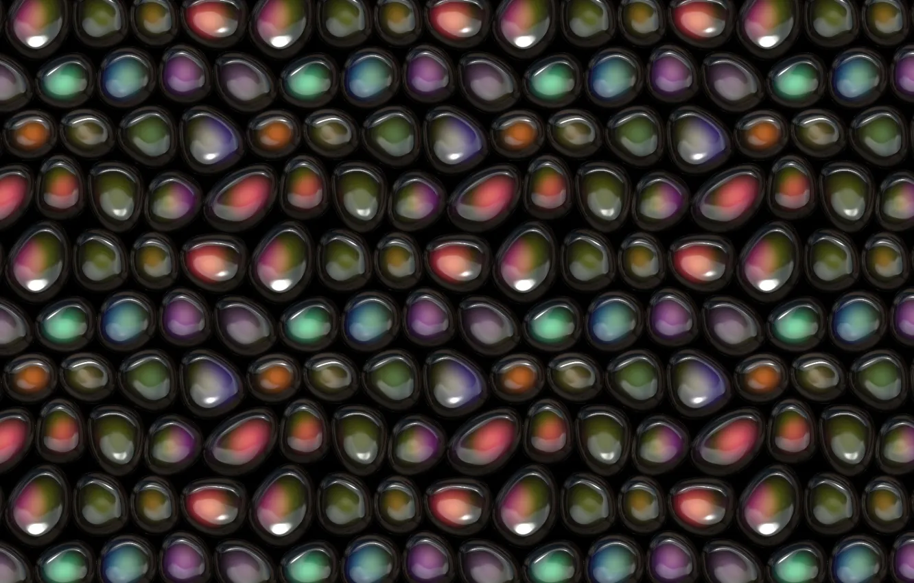Photo wallpaper glass, balls, glare, background, Shine, gloss, texture, colorful