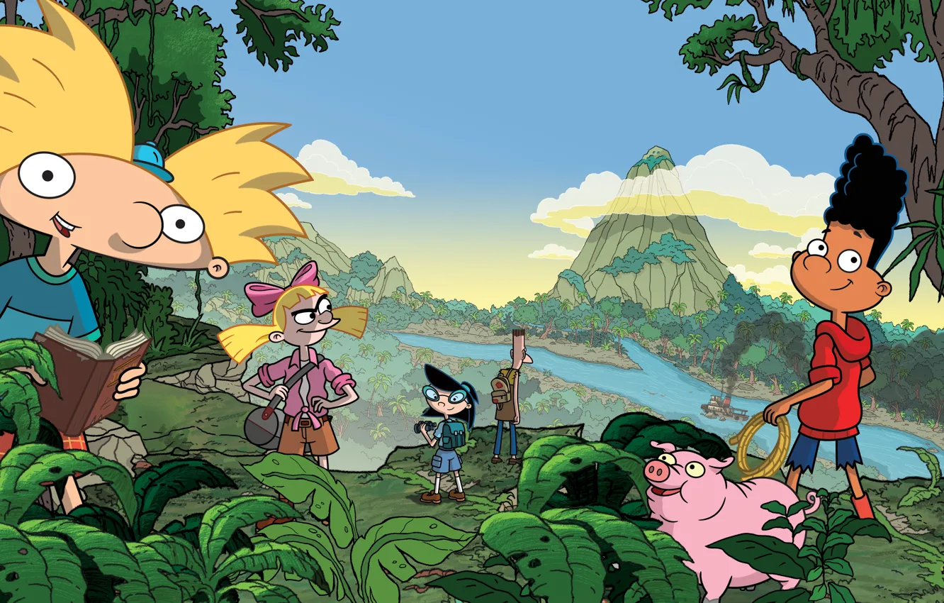 Photo wallpaper cartoon, Helga, Helga, Hey Arnold!, Hey Arnold! Adventures in the jungle, Hey Arnold! The Jungle …