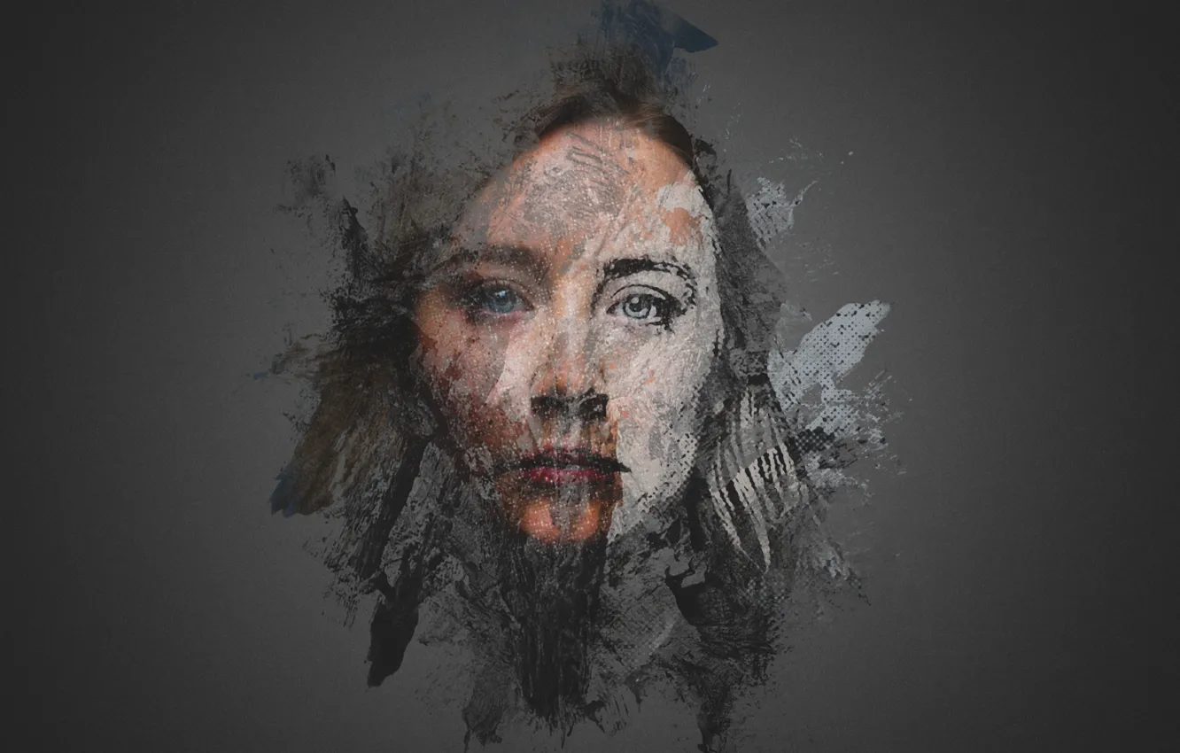 Photo wallpaper Photoshop, pretty, actress, Saoirse Ronan