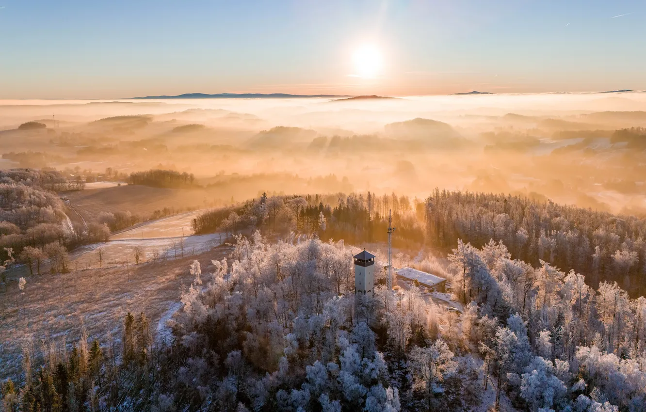 Photo wallpaper Saxony, Bautzen District, Zieglertal