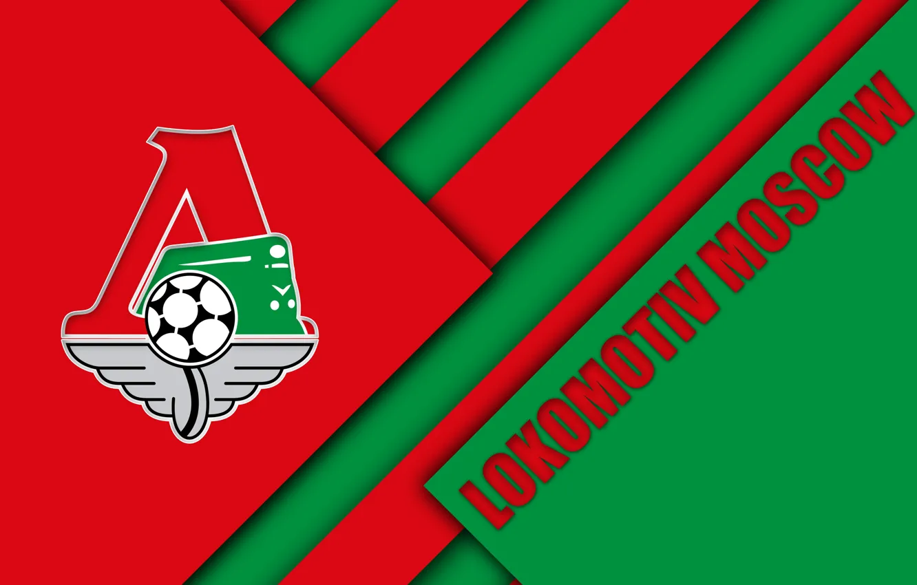 Photo wallpaper football, logo, club, logo, Football Club, Lokomotiv Moscow, Locomotive Moscow