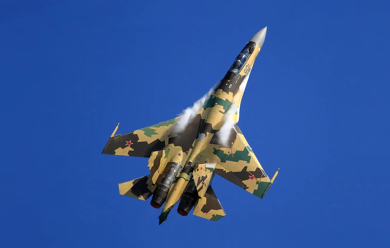 Photo wallpaper fighter, Dry, Su-35BM, '901'
