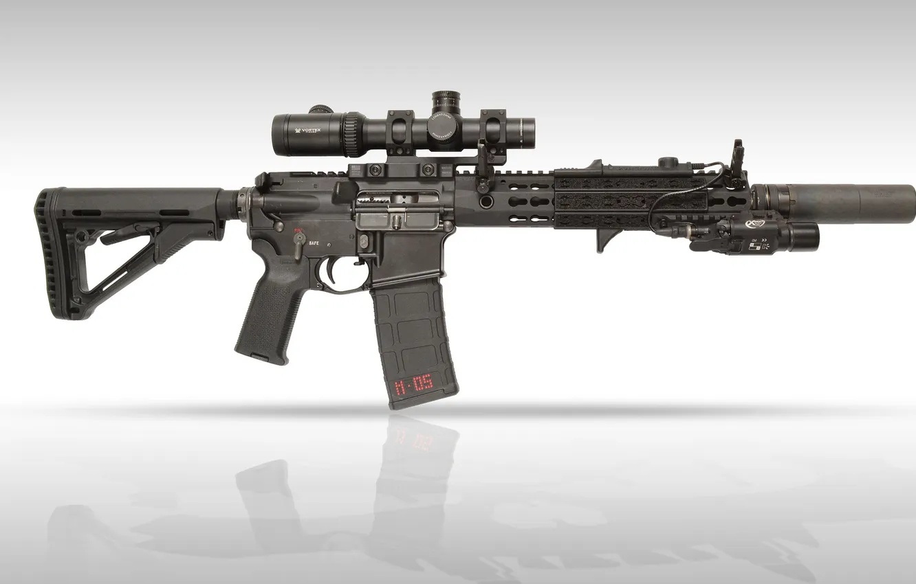 Photo wallpaper weapons, rifle, carabiner, assault, semi-automatic