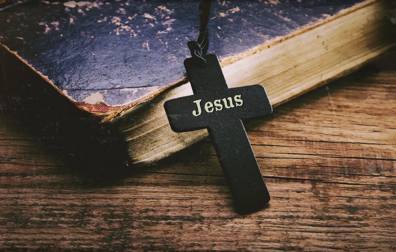Photo wallpaper cross, Bible, Jesus, Prayer, Christianity