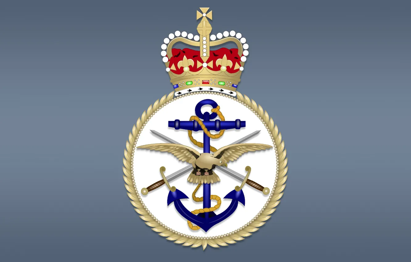 Photo wallpaper Australia, emblem, The Royal Navy