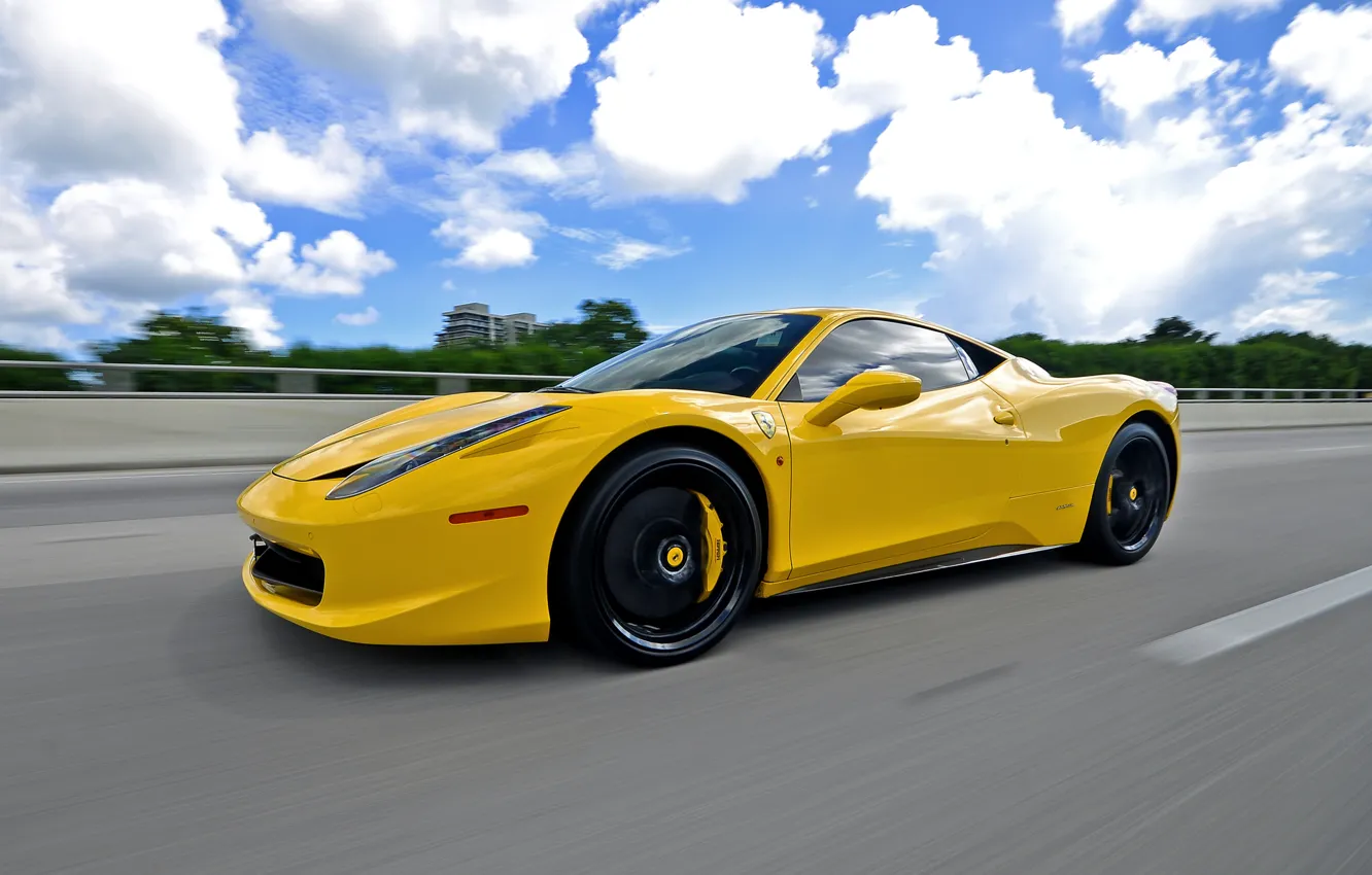 Photo wallpaper Ferrari, supercar, Ferrari, 458, Italia