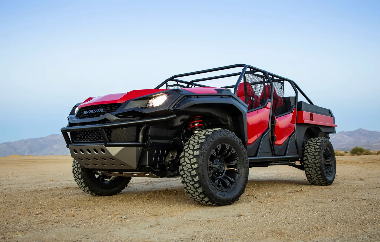 Photo wallpaper Honda, 2018, Rugged Open Air Vehicle Concept, engine house protection