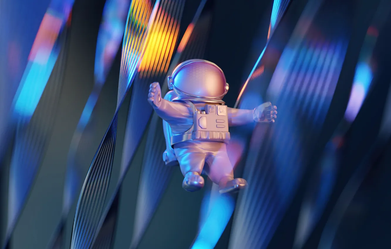 Photo wallpaper abstract, background, astronaut, Stock, POCKET, Huawei, p50