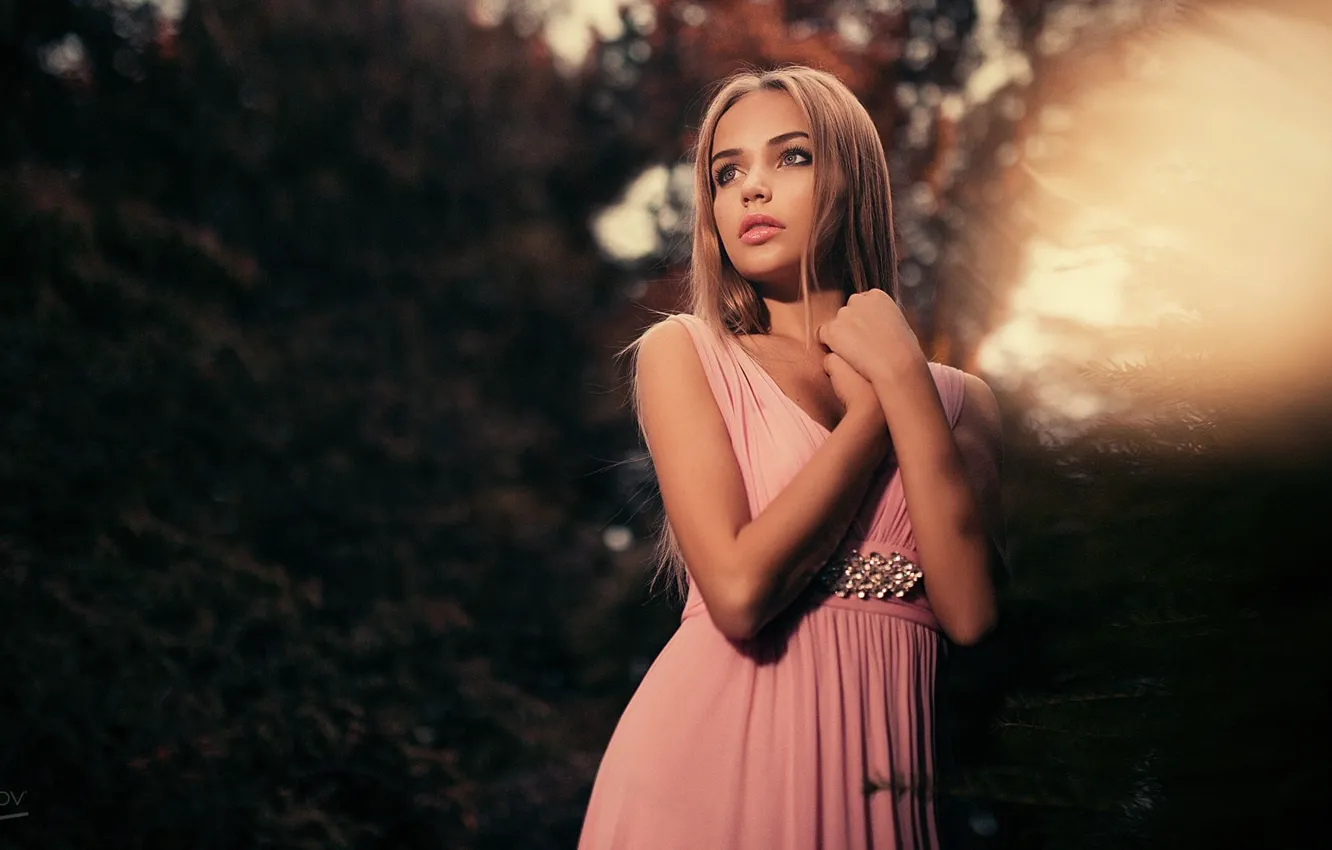 Photo wallpaper girl, glare, dress, hairstyle, photographer, Mary Jane, Ivan Gorokhov