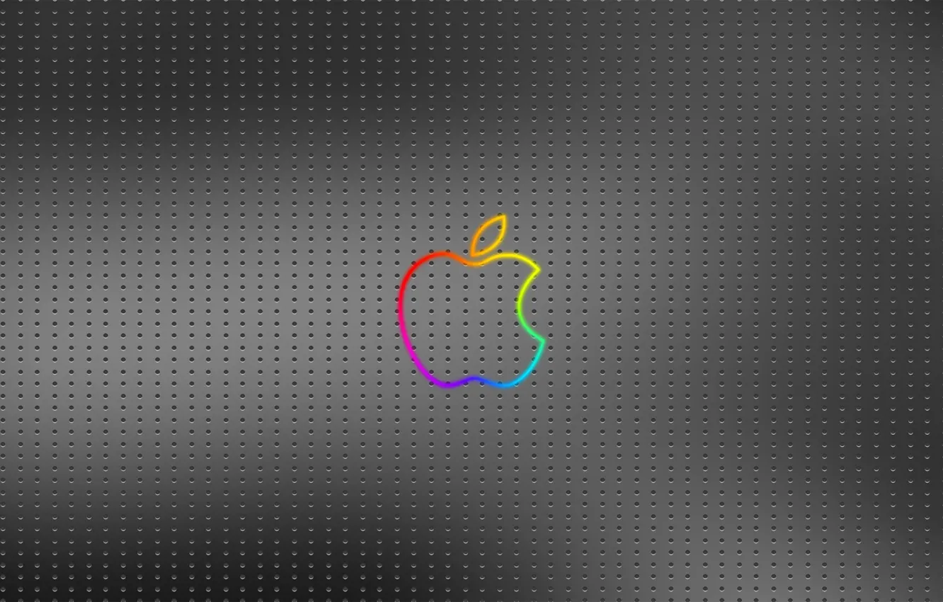 Photo wallpaper metal, background, apple, point, Logo