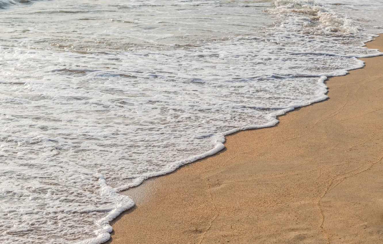 Photo wallpaper sand, sea, wave, beach, summer, shore, summer, beach