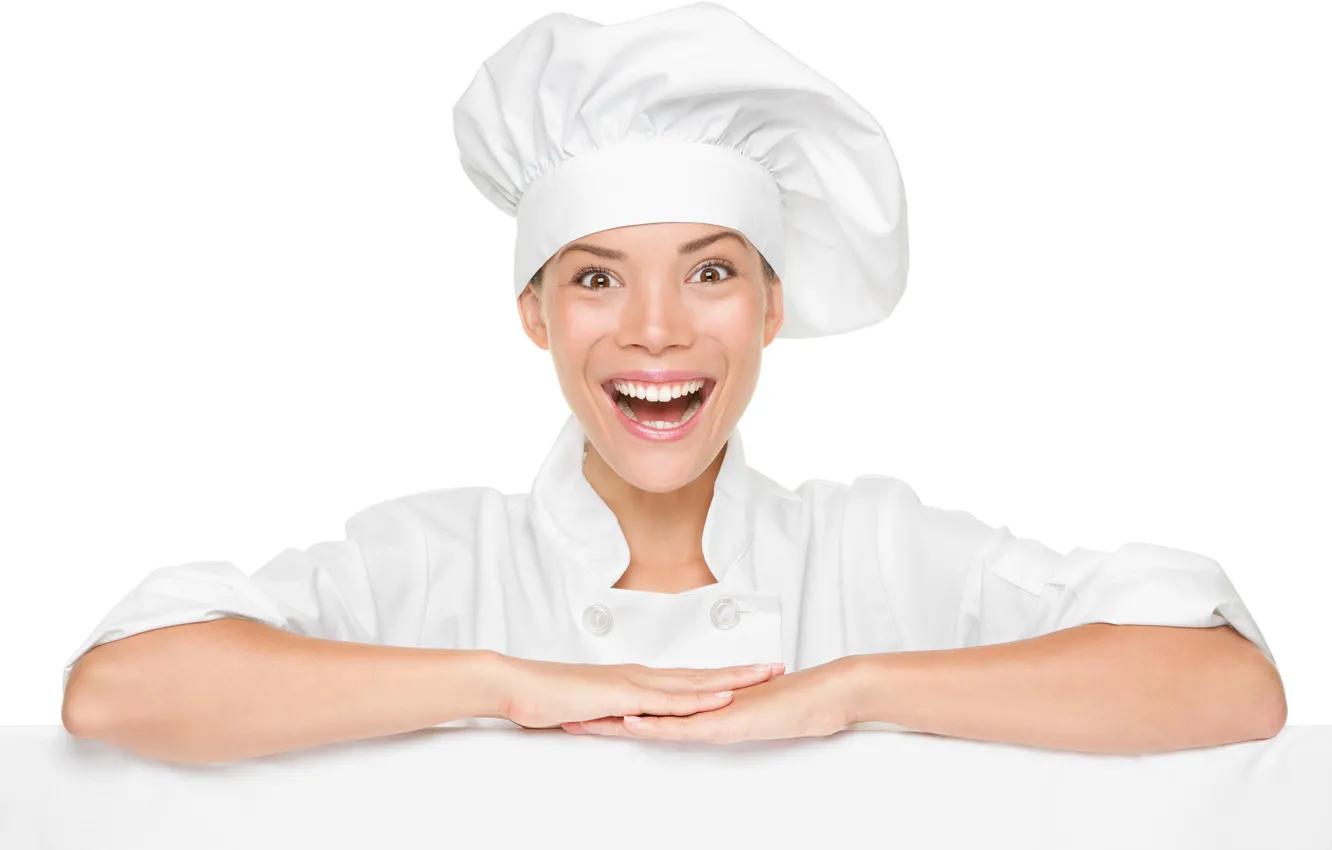 Photo wallpaper look, girl, happiness, pose, smile, emotions, hands, makeup