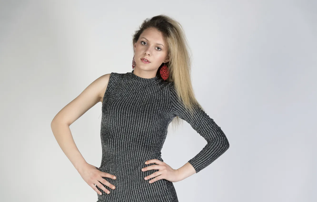 Photo wallpaper look, background, model, Xenia