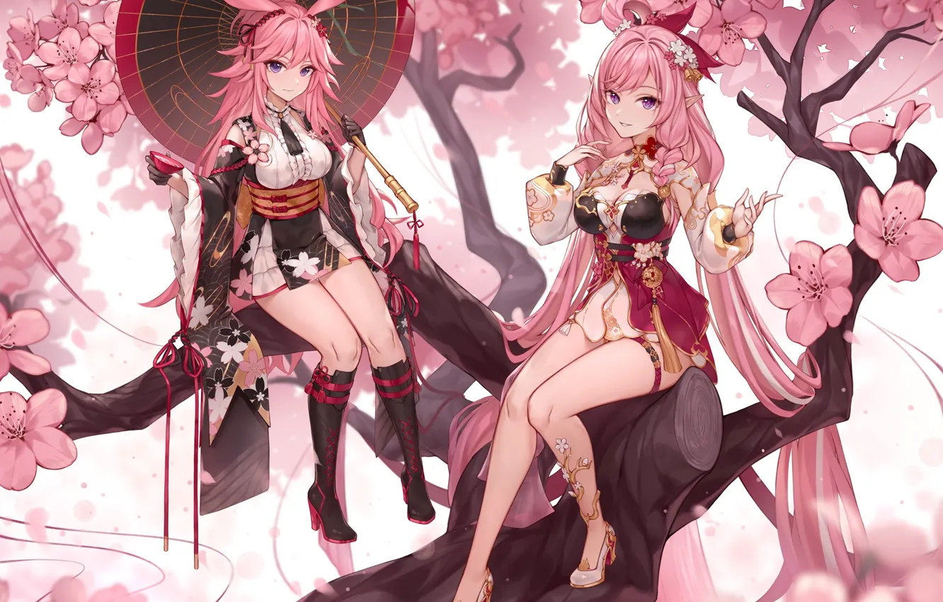 Photo wallpaper gadis kawaii, ya sakura, Honkai