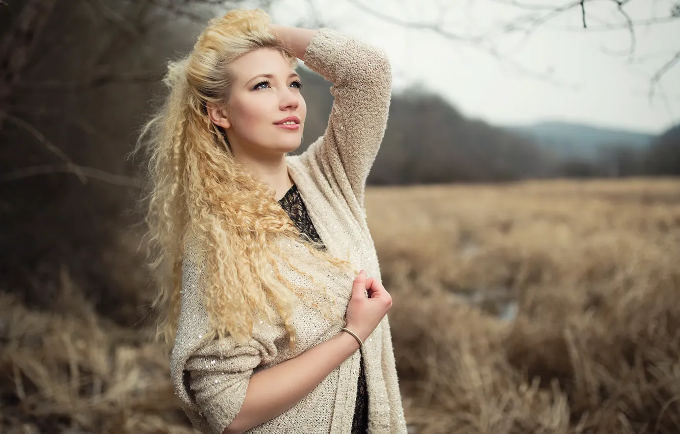 Photo wallpaper girl, portrait, Elena