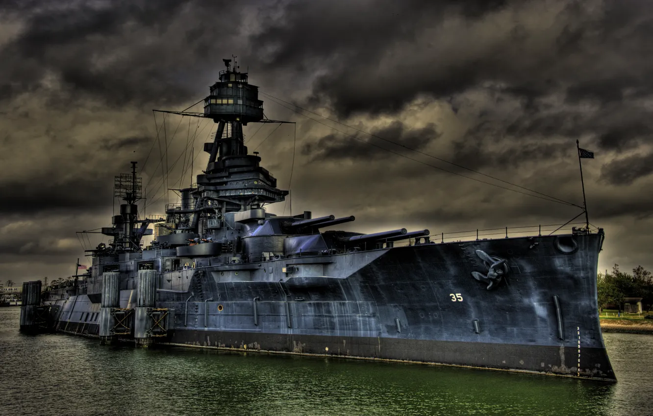 Photo wallpaper ship, Navy, American, military, battleship, Texas, USS, battleship