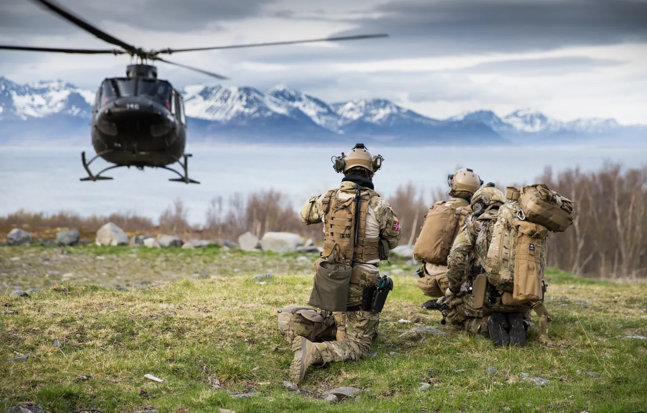 Photo wallpaper army, soldiers, English Kystjegerkommandoen