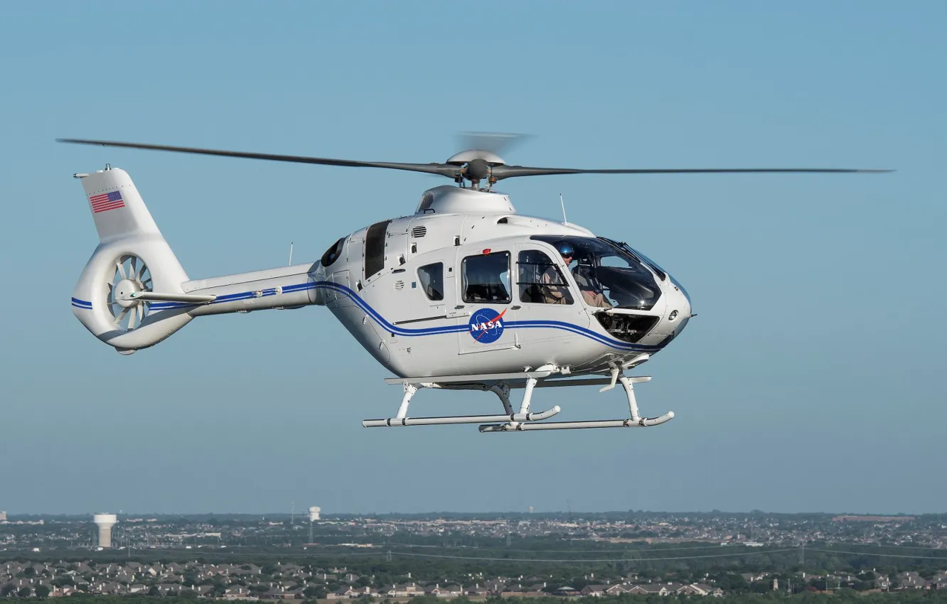Photo wallpaper Screw, Helicopter, NASA, Pilot, Cockpit, Airbus Helicopters, H135, Airbus Helicopters H135