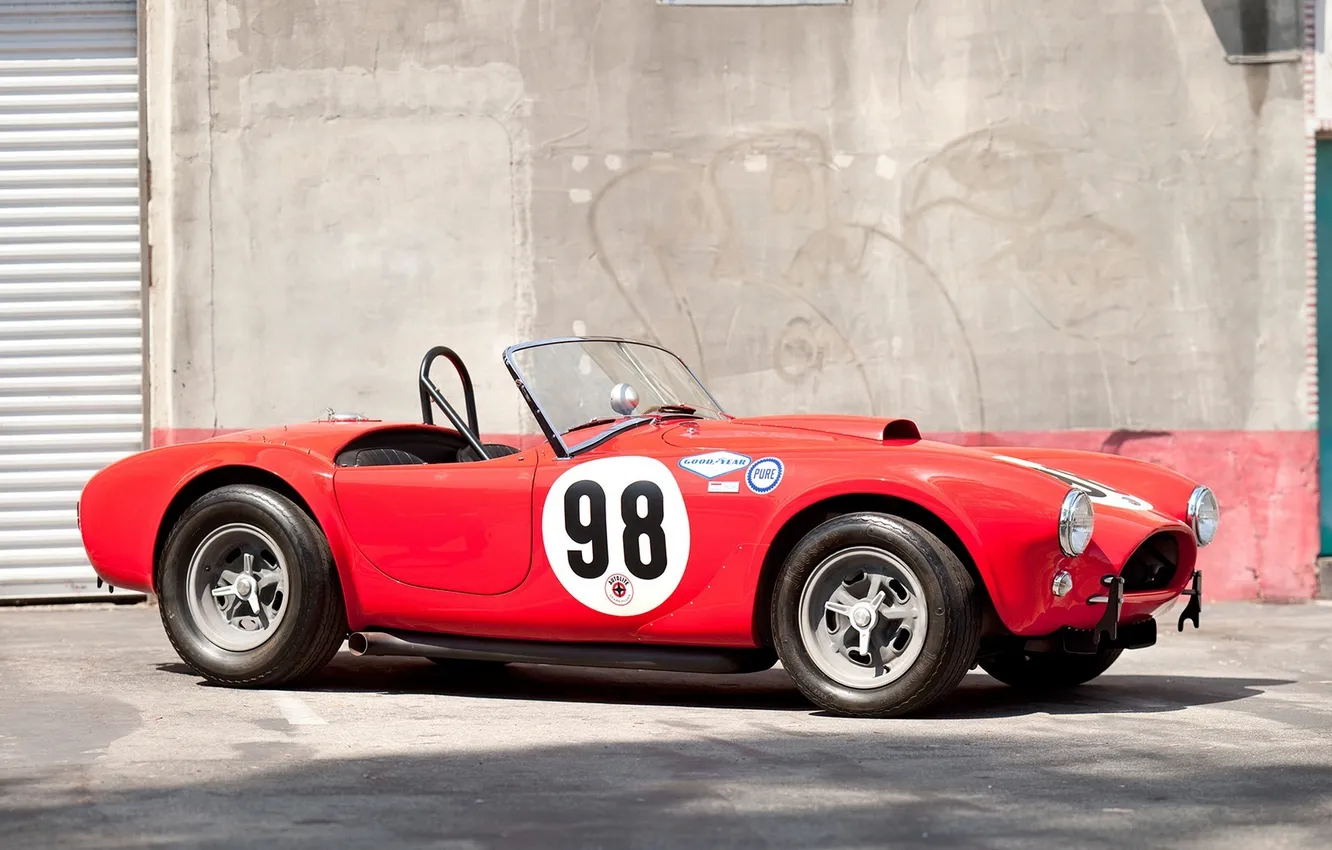 Photo wallpaper car, red, Shelby, red, Cobra, car, auto, Shelby