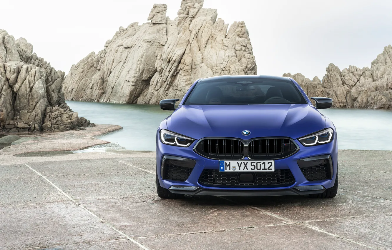 Photo wallpaper BMW, supercar, front view, Coupe, Competition, 2019, BMW M8, F92