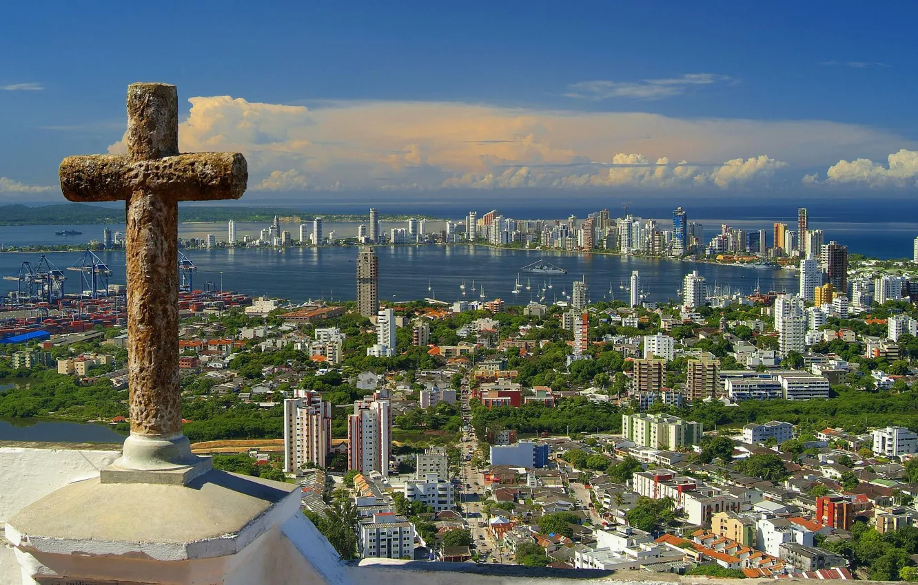Photo wallpaper the city, Colombia, Cartagena