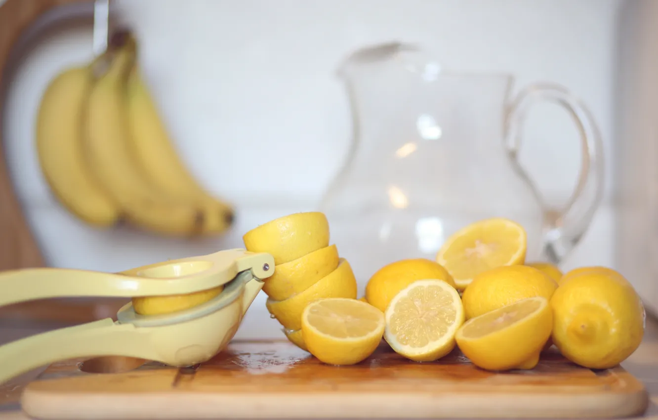Photo wallpaper juice, lemons, lemonade