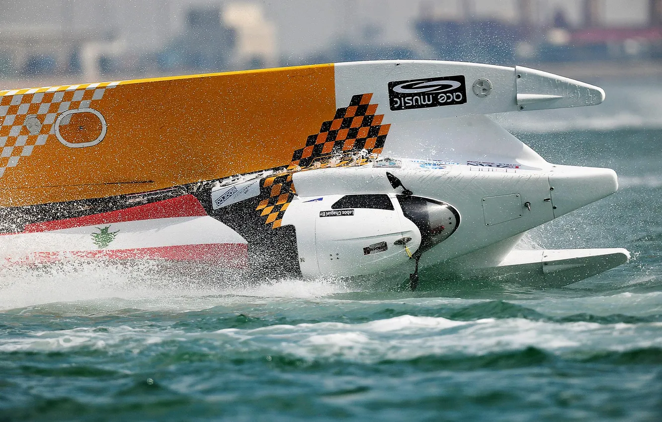 Photo wallpaper race, boat, speed