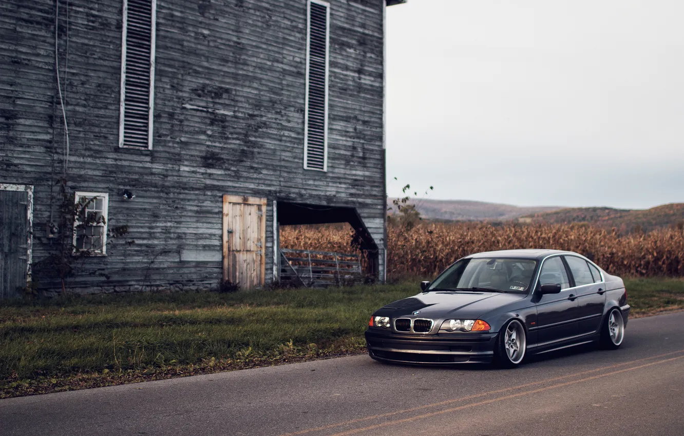 Photo wallpaper BMW, BMW, E46, stance, 325