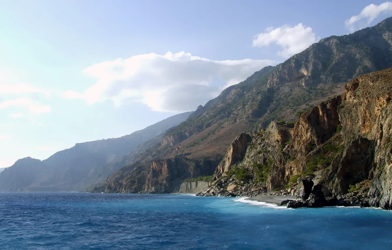 Photo wallpaper sea, rocks, shore