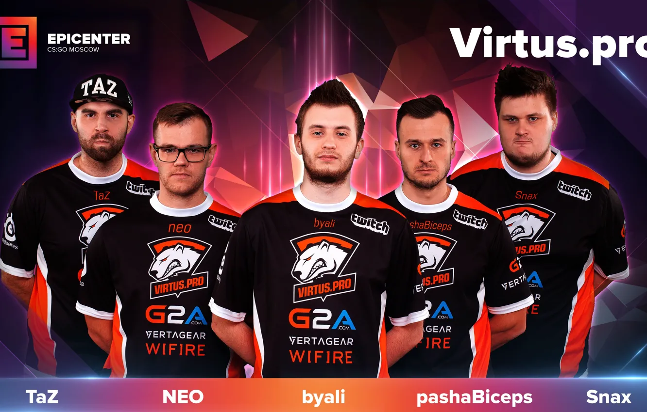 Photo wallpaper global offensive, poland, cs:go, neo, virtus pro, taz, byali, pashaBiceps