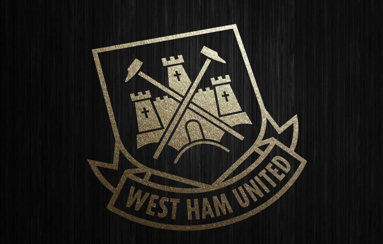 Photo wallpaper football, England, gold wallpaper, West Ham United