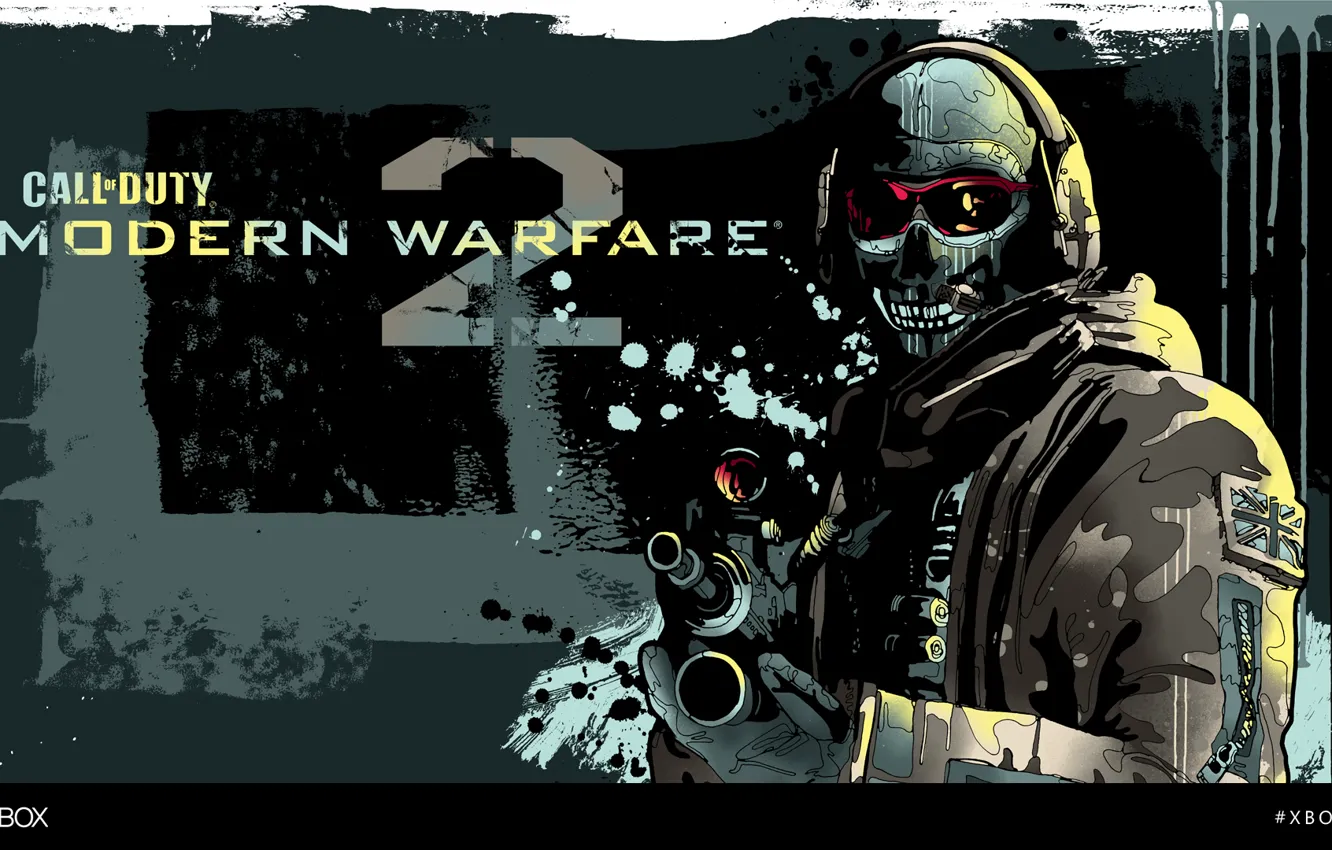 Photo wallpaper Call of Duty, Modern Warfare 2, XBOXART, Mitchy Bwoy