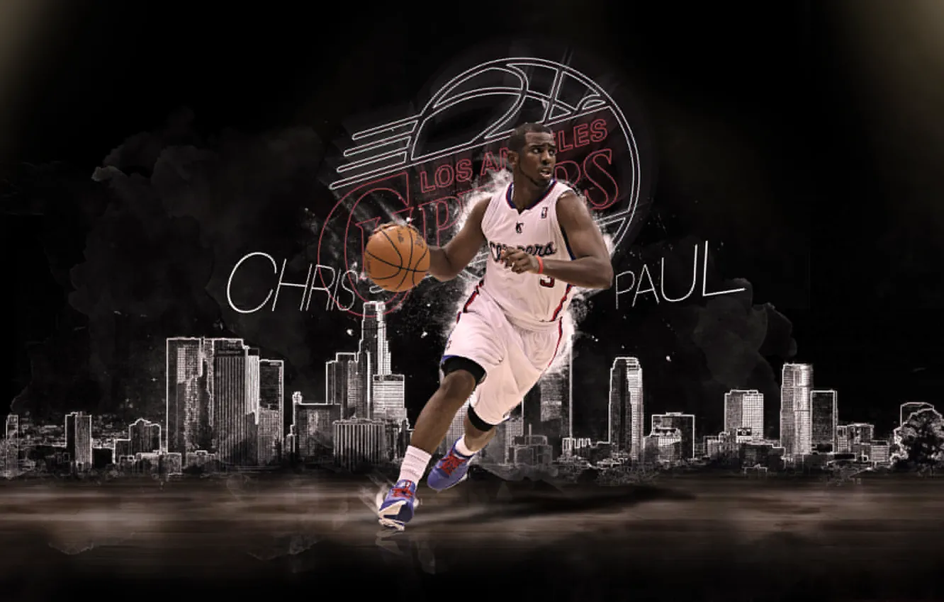Photo wallpaper sport, Basketball, NBA, Los Angeles, Los Angeles Clippers, Chris Paul, Chris Paul, The clippers