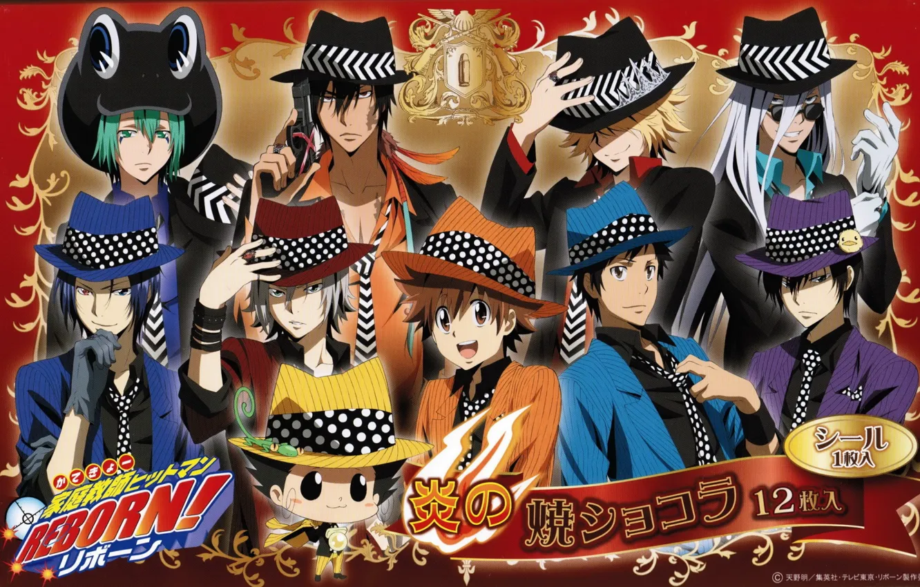 Photo wallpaper anime, art, guys, manga, poster, Katekyo Hitman reborn, Teacher mafia Reborn