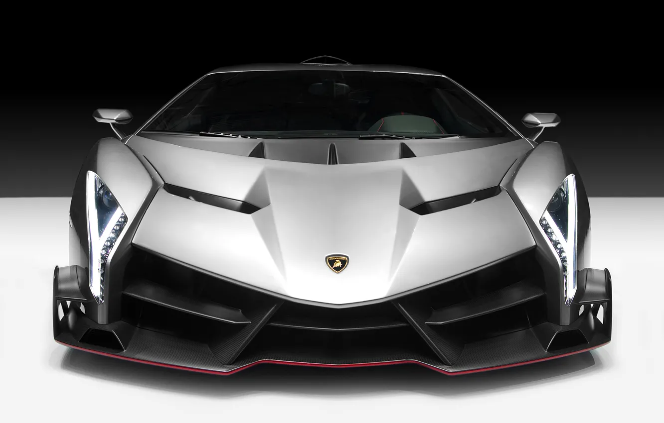 Photo wallpaper car, Lamborghini, Lambo, the front, front, exclusive, 2013, Veneno