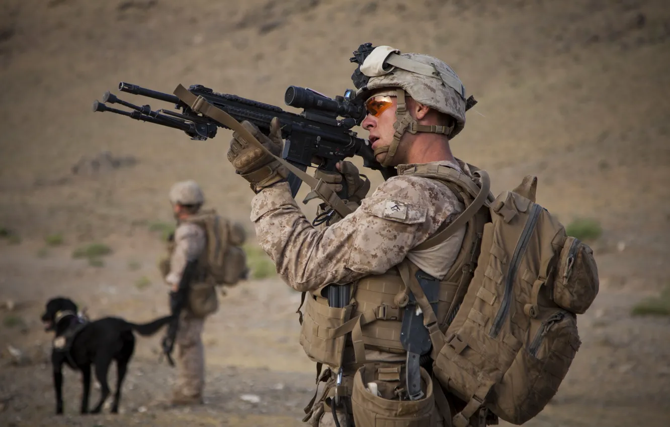 Photo wallpaper weapons, army, soldiers