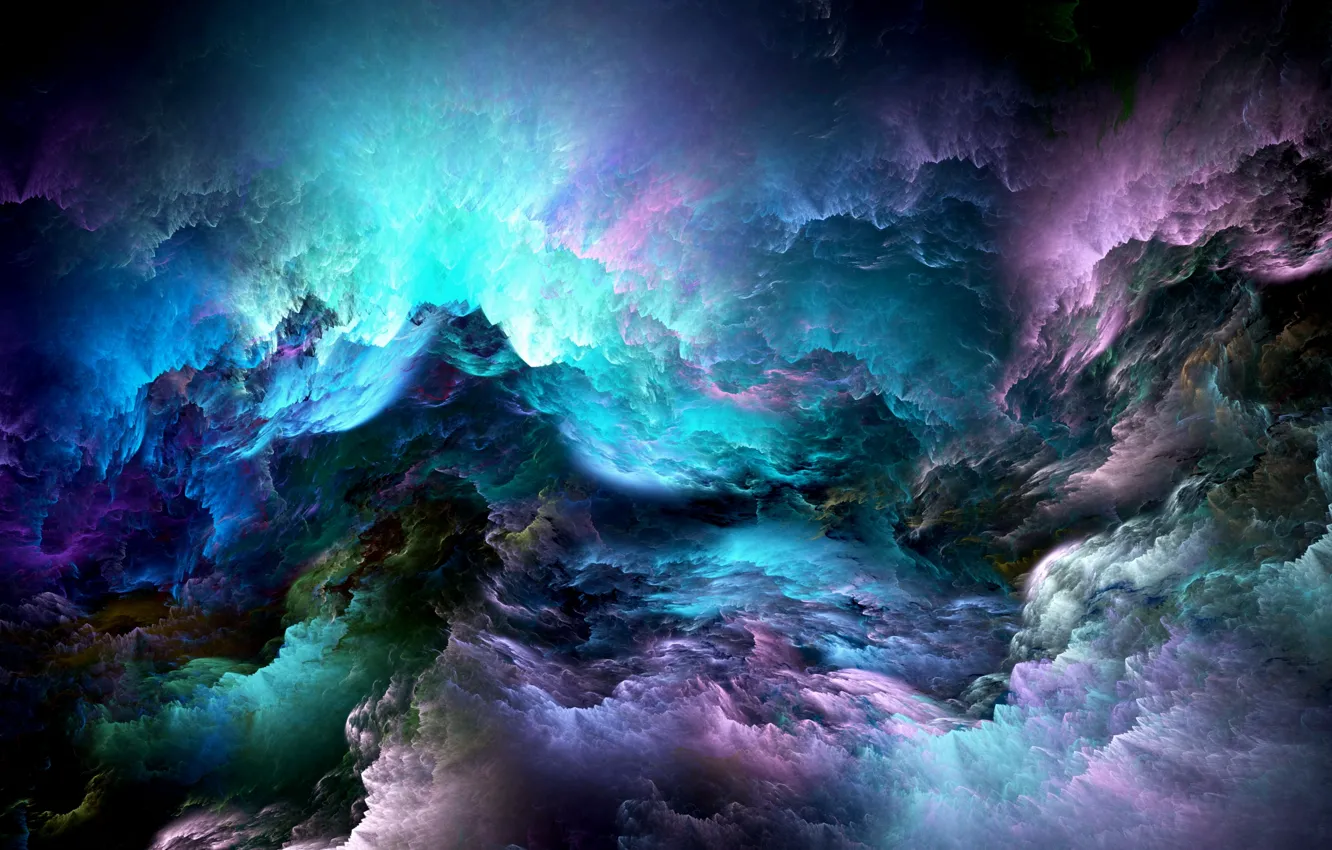 Photo wallpaper clouds, background, colors, abstract, space, background, clouds, unreal