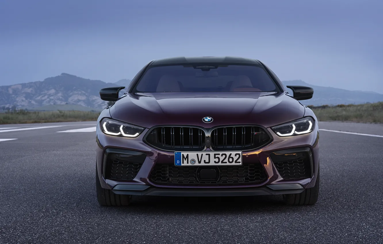 Photo wallpaper coupe, BMW, front view, 2019, M8, the four-door, M8 Gran Coupe, M8 Competition Gran Coupe
