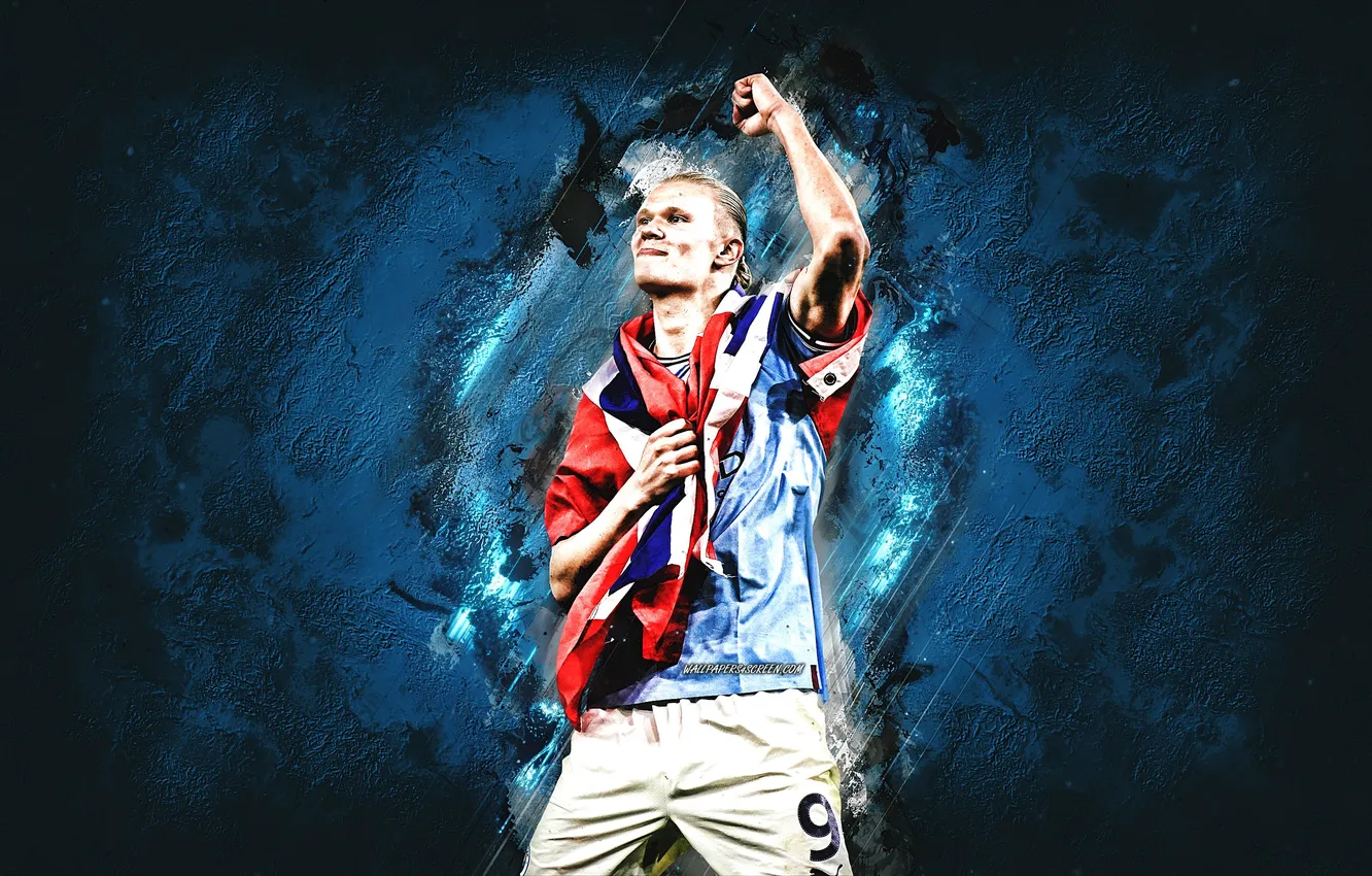 Photo wallpaper Football, Norway, Soccer, Man City, Manchester City, Erling Haaland, Haaland, Haland