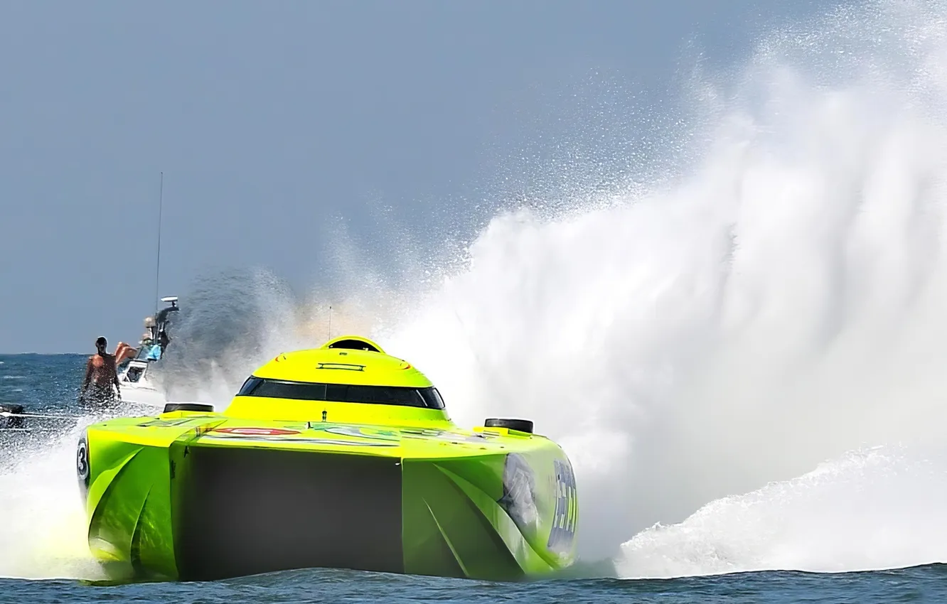Photo wallpaper race, boat, speed