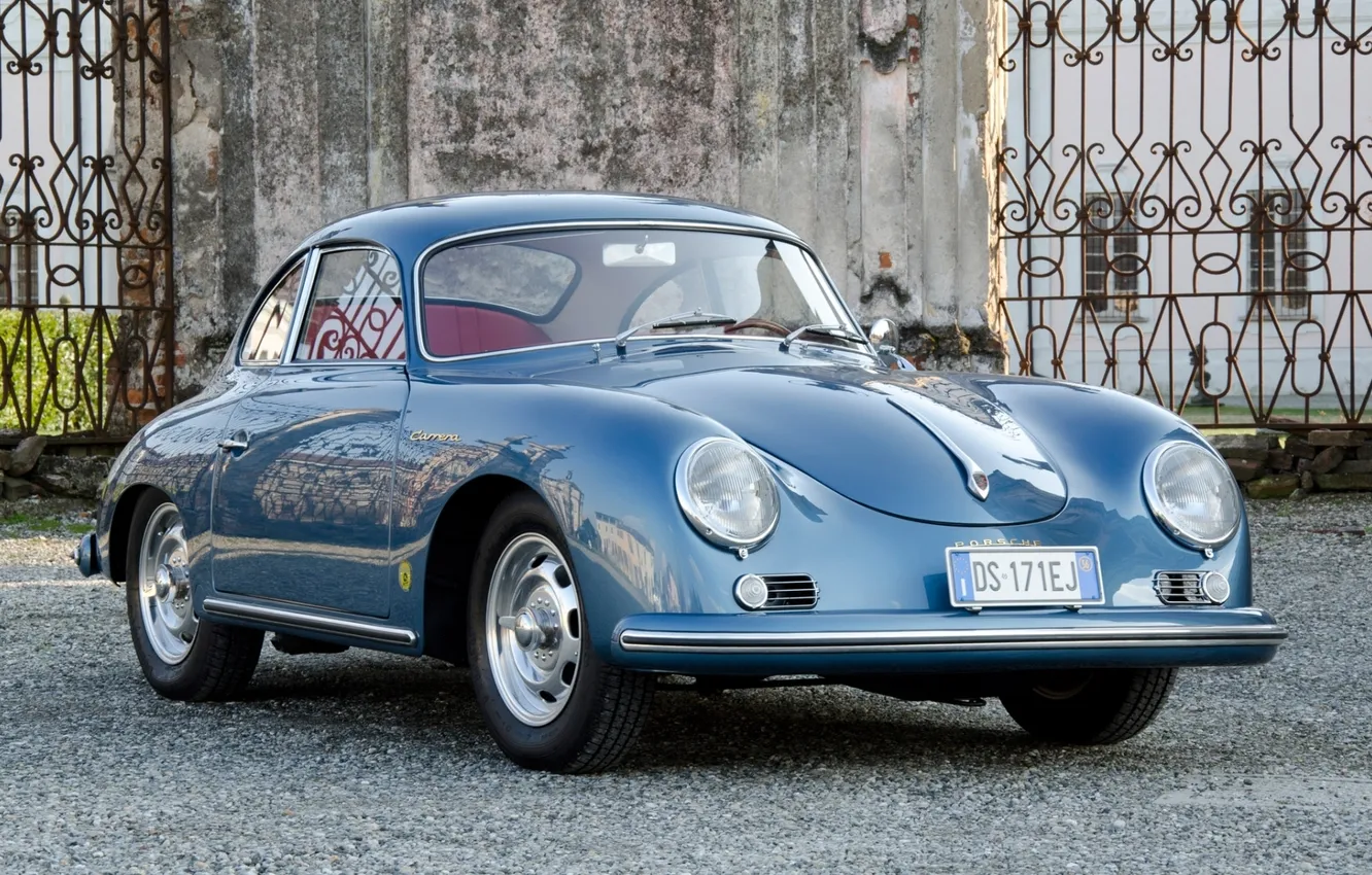 Photo wallpaper coupe, Porsche, Porsche, classic, Coupe, Carrera, the front, 1955